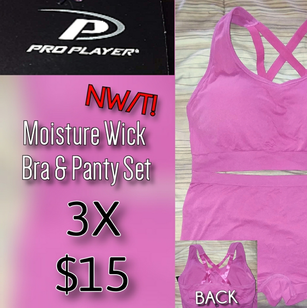 Moisture Wick Sports Bra & Panty Set